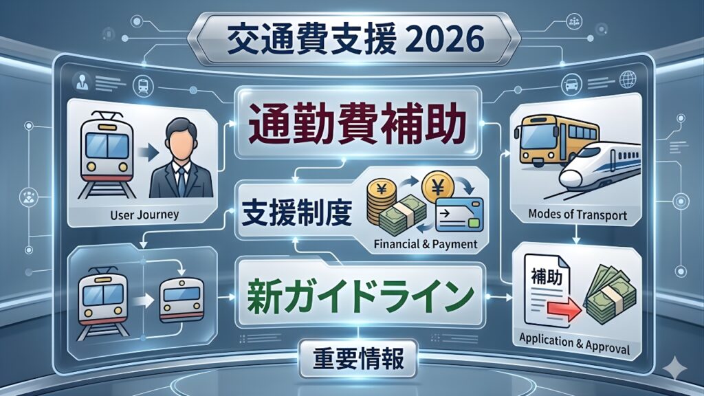 2026年の交通費が安くなる｜通勤補助の拡大ポイントと対象者ガイド