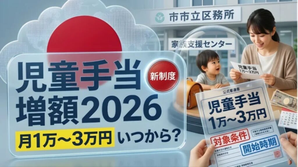 【2026年最新】児童手当増額の全貌